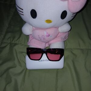 Calvin Klein Pink Tinted Sunglasses